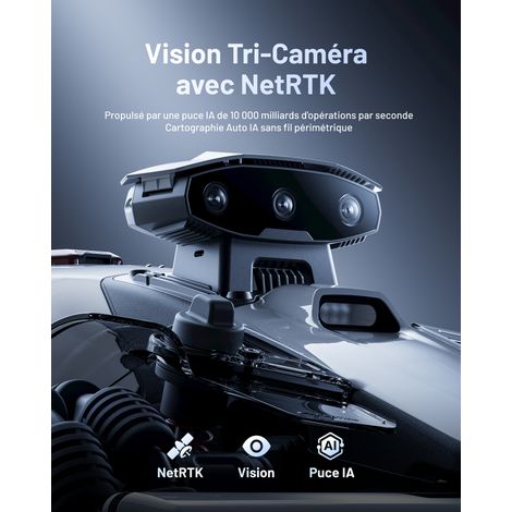 MAMMOTION LUBA mini 2 AWD 1000 Robot Tondeuse sans Fil Périmétrique, jusqu'à 1000m², AI Vision à Tri-Caméra+Positionnement NetRTK, Auto-Cartographie, Pentes 80%, DropMow — vue 2