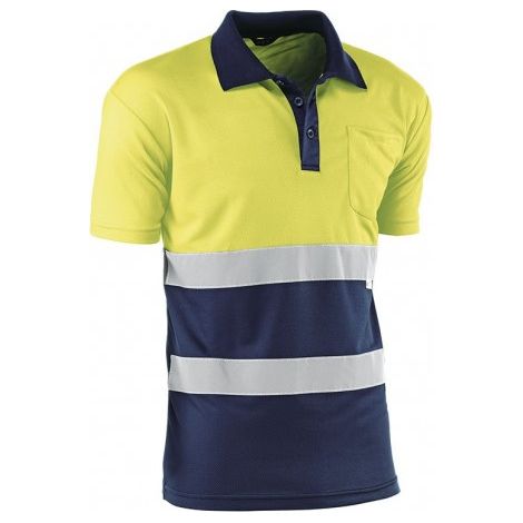 Polo haute visibilité à manches courtes JUBA Gales - talla L