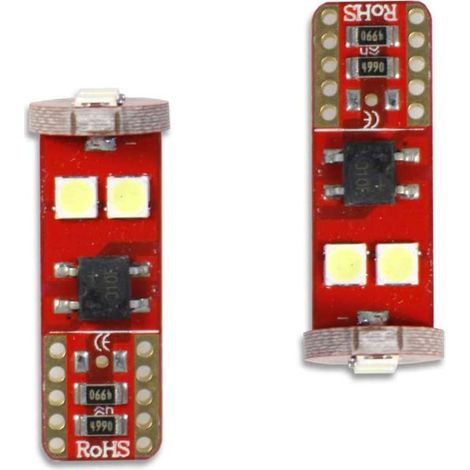 Luci di posizione a led 6 led SMD 2 lampadine auto canbus luci targa fari Luce Fredda 6000K 6 watt Alimentazione 12 V Attacco T10