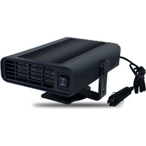 Chauffage Voiture 12V 24V Portable 360° Rotatif 150W Électrique Dégivreur Noir (1/4)
