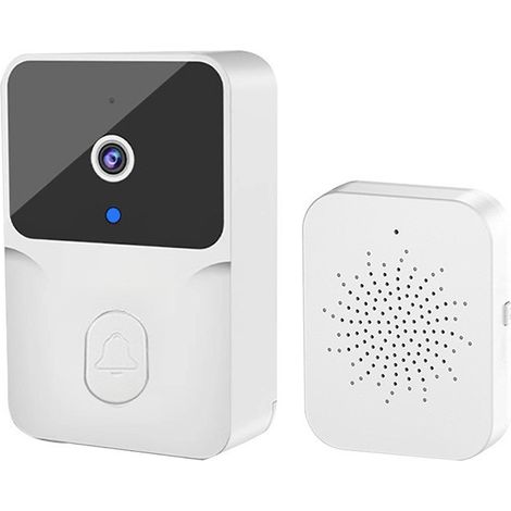 Carillon sans fil Tuya, sonnette intelligente extérieure avec caméra HD vision nocturne, vidéo doorphone, changeur de voix, pour maison et entrée, étanche IP65, compatible application. (1/5)