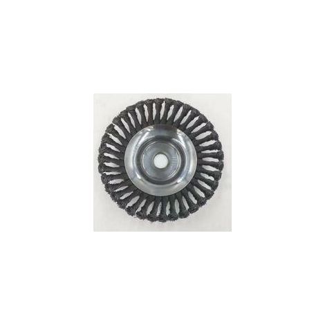 Brosse disque de détartrage en fil d'acier métallique coupe Herbes Enlèvement Tête Pour Débroussailleuse tondeuse à gazon 6 pouces (1/4)