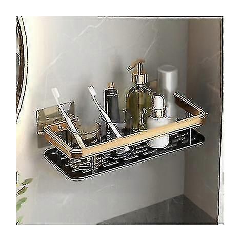 Étagère de salle de bain ne nécessitant aucun perçage mural (taille : a) (1/5)