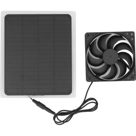 5W 5V Solar-Set, tragbarer Abluftventilator für Wohnmobil, Gewächshaus, Tiere, Haushalt, ohne Batterie (RoHS/FCC-zertifiziert). (1/5)