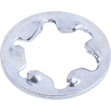Rondelle antivibration à dents internes, pour vis M3, Acier Galvanisé brillant ( Prix pour Sachet de 250 )