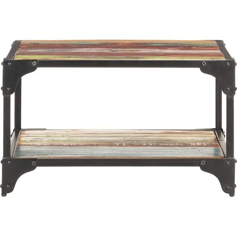 Maison Exclusive - Couchtisch 60x60x35 cm Altholz Massiv (1/5)