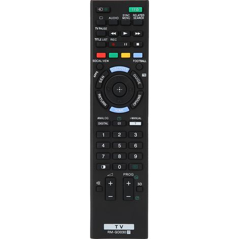 Télécommande RMGD030 compatible avec les téléviseurs LCD LED Sony KDL26EX550, KDL40EX650 et KDL70W850B (1/5)