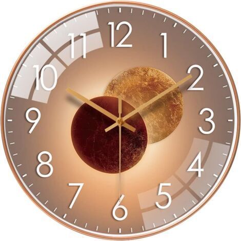 (Vénus Or)12 Pouces Horloges Murales Silencieuse de Salon Cuisine Modernes Design Pendules Murales 30cm Horloge à Quartz Suspendue Horloge Murale (1/5)