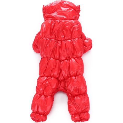 Vêtements pour animaux de compagnie rouges pour chiens, vêtements chauds d'automne et d'hiver pour animaux à quatre pattes (1/2)