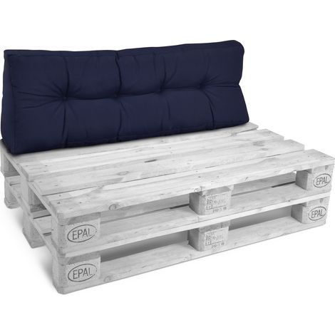 Beautissu – Coussin de dossier pour palette 120x40cm – 100% polyester – Épaisseur 10-20cm – Confort intérieur et extérieur – Lavage à la main