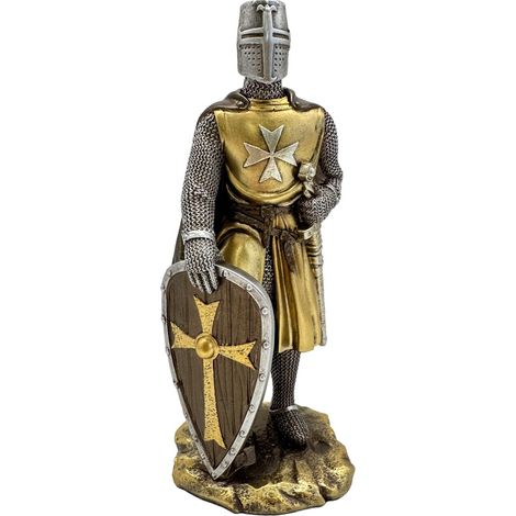 Figura di soldato in resina con dettagli d'epoca e decorazioni antiche