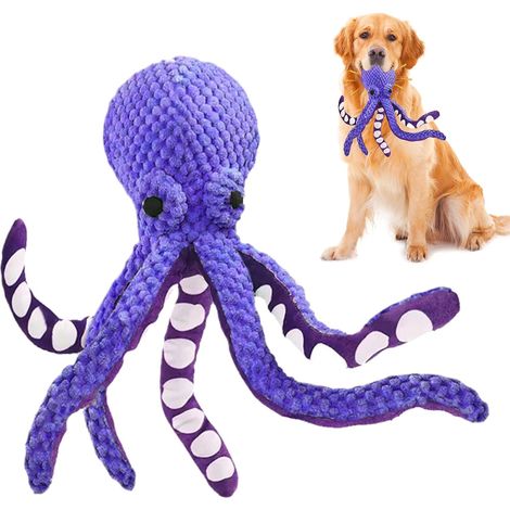 Octopus Dog Toy Plush Dog Toys,Interactive Squeaky Sound Game