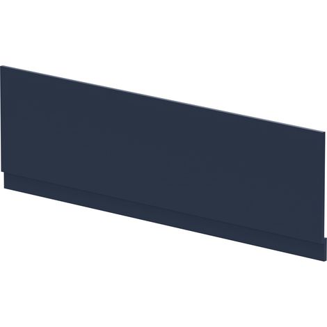 Nuie Arno Straight Bath Front Panel and Plinth 560mm H x 1800mm W - Satin Midnight Blue (1/2)