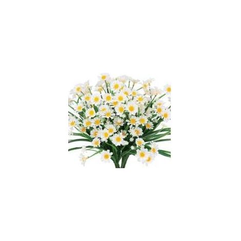 Set mit 4 künstlichen Kunststoff-Gänseblümchen, UV-beständig, Crezuo (1/4)
