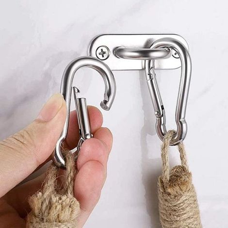 TDDL Porte Papier Toilette Corde, Porte-Serviette en Corde de Chanvre Porte-Rouleau en Corde Bois Vintage Deco WC pour Salle de 124 (1/4)