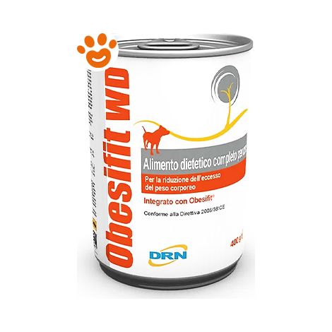 DRN Dog Diet Obesifit WD - DRN Dog Diet Obesifit WD - Lattina Da 400 Gr