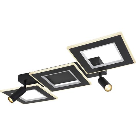Globo - deckenleuchte - Marian - schwarz - metall - LED - 67302D2