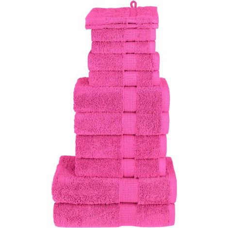 Ensemble de serviettes roses de qualité supérieure SOLUND, 12 pièces (1/5)