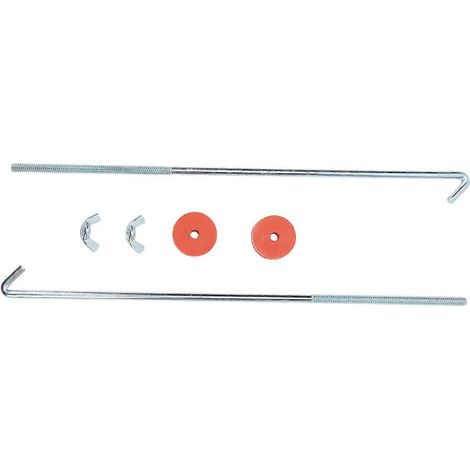 Vis de fixation universelles en forme de J de 12 pouces pour batterie, de qualité professionnelle, avec rondelle et écrou papillon pour voitures (1/5)