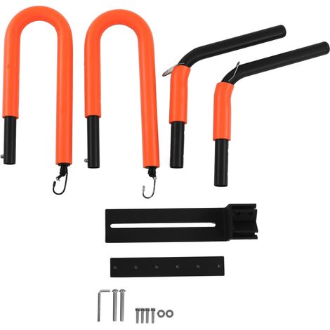 Support à planche de surf pour moto en alliage d'aluminium orange, angle réglable, antidérapant, support de planche de surf pour moto (1/5)