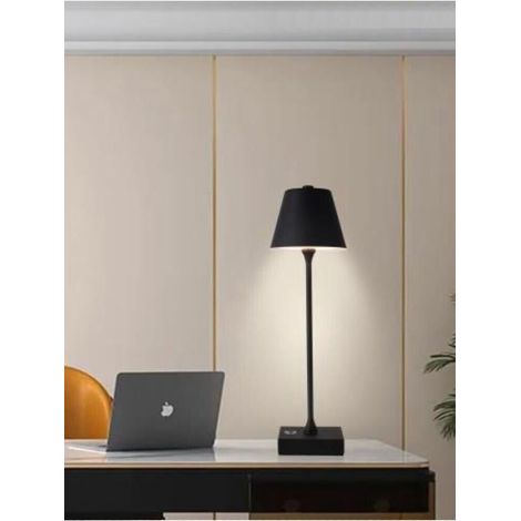 Lampada Da Tavolo Ricaricabile Usb 3 Colori Luce Bianca Calda Naturale Lume 10 W