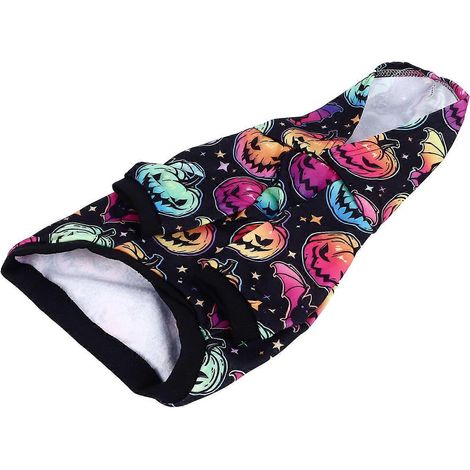 Vêtements pour chiens à la mode pour Halloween : sweat-shirts à capuche avec motif citrouille mignon pour chiens, parfaits pour une fête d'Halloween ou un anniversaire. (1/2)