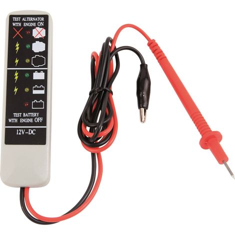 Testeur de charge (LED) pour batteries et alternateurs 12V - OE 0035BL - CLAS Equipements