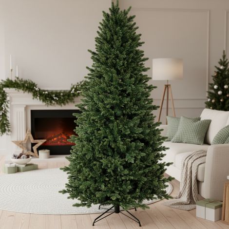Albero di natale "Val gardena" in PE Effetto Real Touch e PVC di Altissima Qualità -180 cm (1/5)