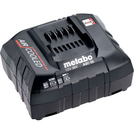 Metabo ASC 55 – Caricabatterie universale 12V 18V 36V Li‑Ion / LiHD – CAS