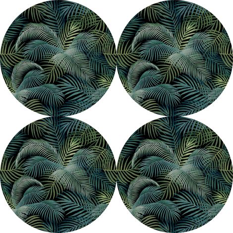 Set di 4 tovagliette rotonde per tavolo 4D 33 cm - mallorca Feltro ecologico, stampa HD, lavabile a 40 °C, Bertoni (1/5)