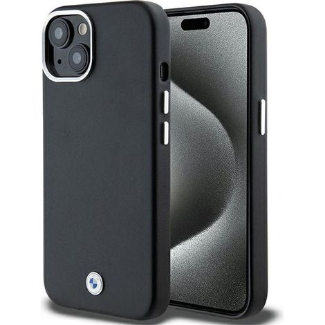Custodia MagSafe in metallo rivestito con logo BMW BMHMP15M23PUFWK per iPhone 15 Plus / 14 Plus 6.7" nero/nero. (1/5)