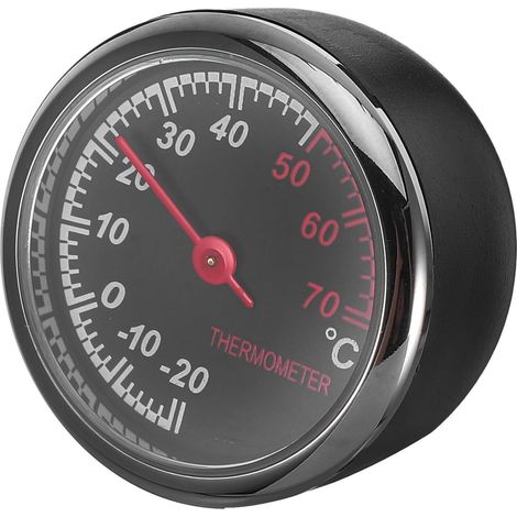 Thermomètre pour Véhicule Résistant la Poussière la Rouille en Alliage et Verre, pour Tableau de Bord et Ventilation de Voiture L'obscurité (1/5)
