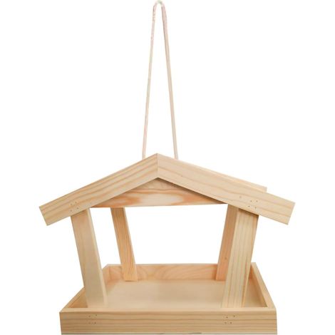 Bird Feeders Mangeoire en bois pour oiseaux Accessoire pour (1/5)