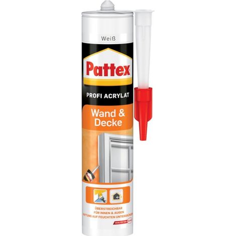 Pattex Cola pared y techo acrílico 300 ml, blanco (por 12)
