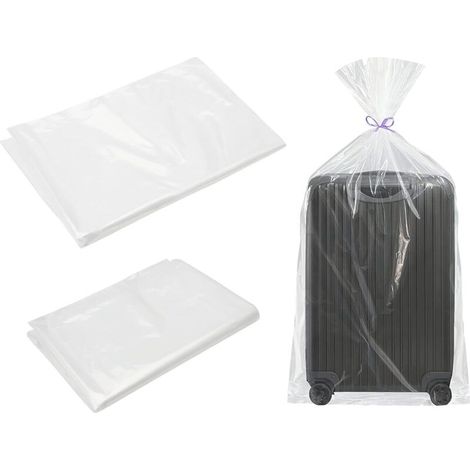 Sacchetti portaoggetti trasparenti antipolvere riutilizzabili – Set di 4 (100×120 cm + 100×150 cm), in plastica resistente, extra-large