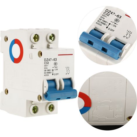 Miniatur-Leistungsschalter 2P 32A 400V für Beleuchtungsverteilungssysteme (1/5)