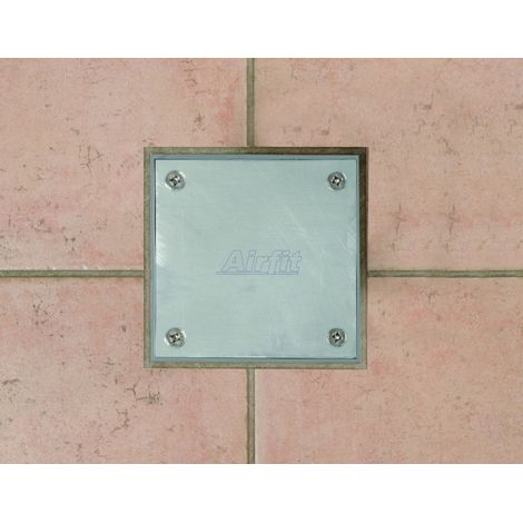 Fermeture de nettoyage avec plaque en acier inoxydable