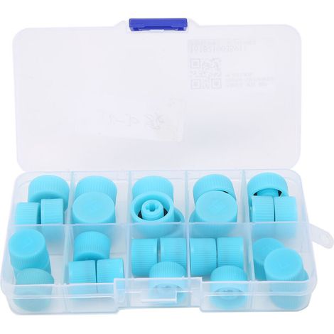 Jeffergarden Kit de joint de système de climatisation, 30 pièces A/C bouchon de Port de réfrigérant de remplacement