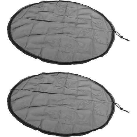 Lot de 2 housses pour seau d'eau de pluie de jardin, moustiquaire, filtre pour seau de récupération d'eau, filet de protection contre les insectes, protection pour réservoir d'eau de pluie