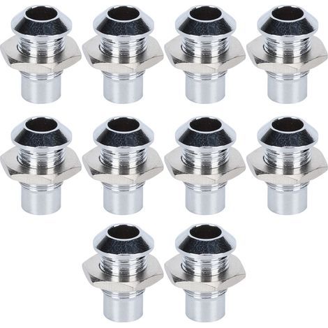 Base de support de montage LED convexe en cuivre et métal, 10 pièces, pour Diode électroluminescente de 5mm/0,2 pouces (1/5)