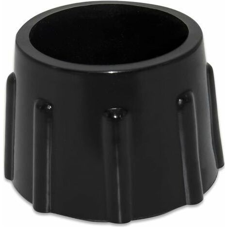 Lot de 4 Embouts de Protection de Sol en Caoutchouc synthétique antidérapants pour Meubles Ronds Diamètre 35 mm, 3,5 cm, Noir (1/5)