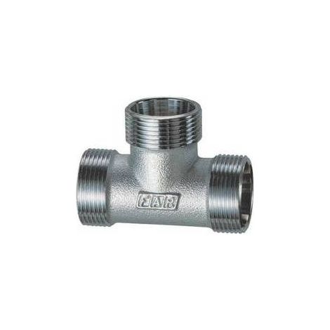 RACCORDO A T  3 MONOCONI CROMATO PER RAME (FAR) Misura: 1/2 (24 x 19)