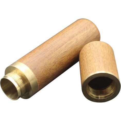 Estuche para guardar agujas de coser, estuche de madera multiusos, caja de almacenamiento de cuero y madera hecha a mano, soporte para palillos de dientes para tejer y manualidades.