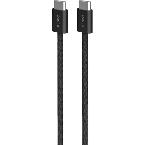 PURO PUCCCFABK415MTBLK cavo USB USB 2.0 1,5 m USB C Nero (1/4)