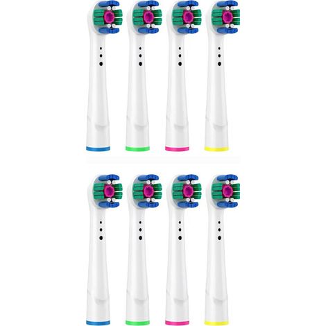 Applicable àOral-B Pro 3D White Brossettes Pour Brosse À Dents, Pack De 8 Unités Pro Electric Toothbrush Refills, Whitening with Polishing Cup (1/2)