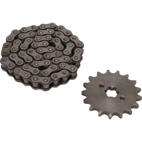 Pignon 428 17T 17 mm, chaîne de transmission 428, kit de 60 maillons pour quad, moto tout-terrain, karting et moto de 50 à 250 cm3. (1/5)