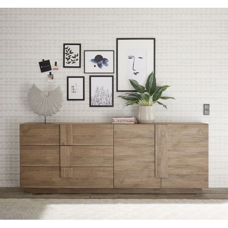Madia 2 ante e 3 cassetti linea Sax in finitura Rovere Mercure (1/5)