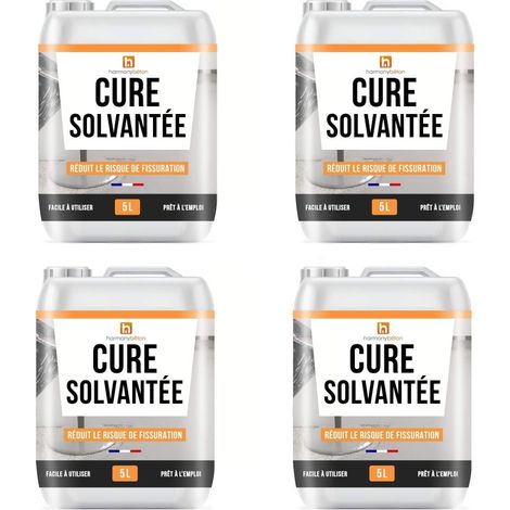 Produit de Cure pour béton à base de solvants - 4 x 5L - Harmony Béton