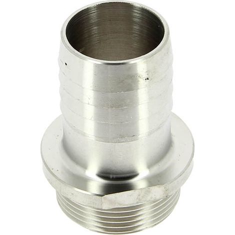 Embout cannelé inox usiné Ø32 mâle 1"1/4