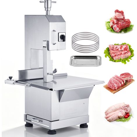 VEVOR Sierra Electrica Comercial para Huesos de Carnicero 2200 W Máquina Cortadora de Huesos 1000 kg/h Cortadora Electrica para Carne Congelada Mesa de Trabajo 470x530 mm para Supermercado Restaurante (1/5)